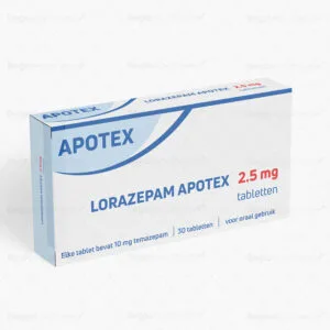 Lorazepam 2.5mg (30 tabletten)